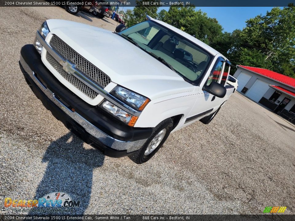 2004 Chevrolet Silverado 1500 LS Extended Cab Summit White / Tan Photo #8