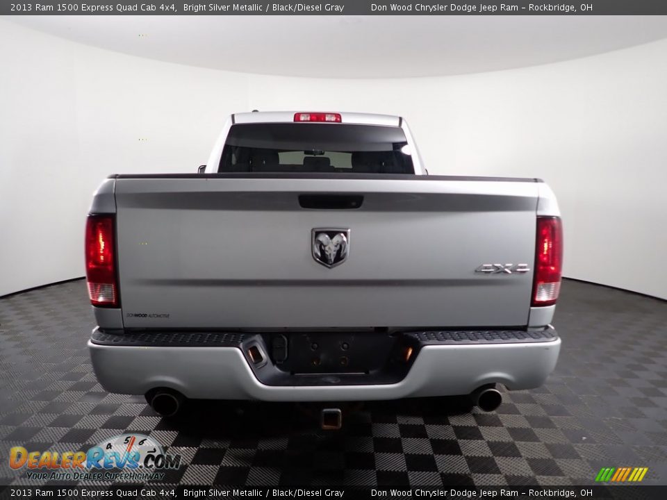 2013 Ram 1500 Express Quad Cab 4x4 Bright Silver Metallic / Black/Diesel Gray Photo #5