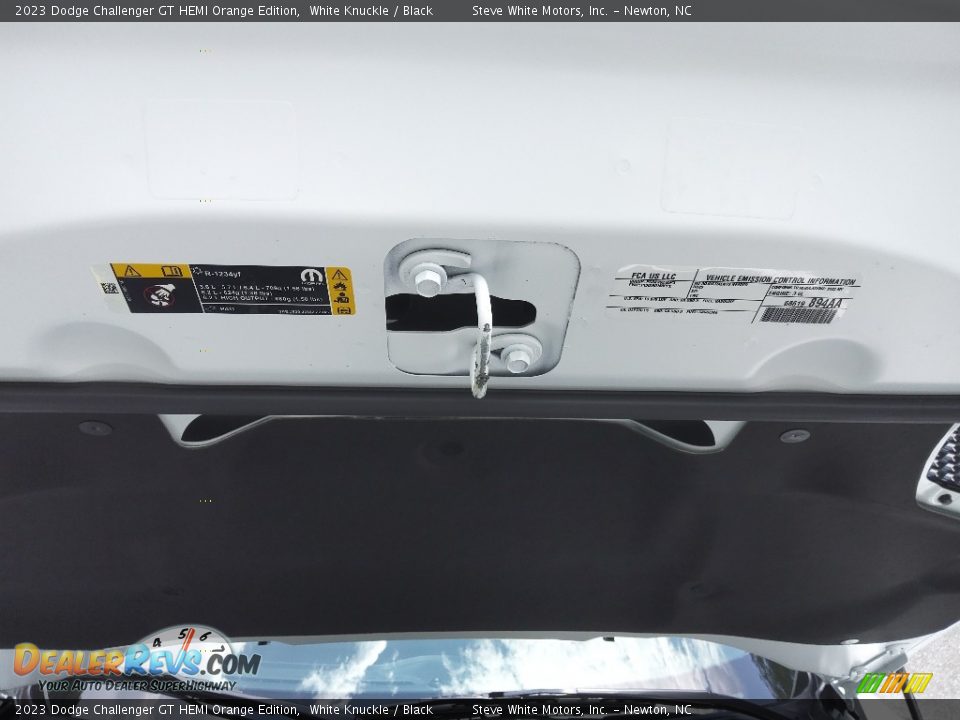 2023 Dodge Challenger GT HEMI Orange Edition White Knuckle / Black Photo #12