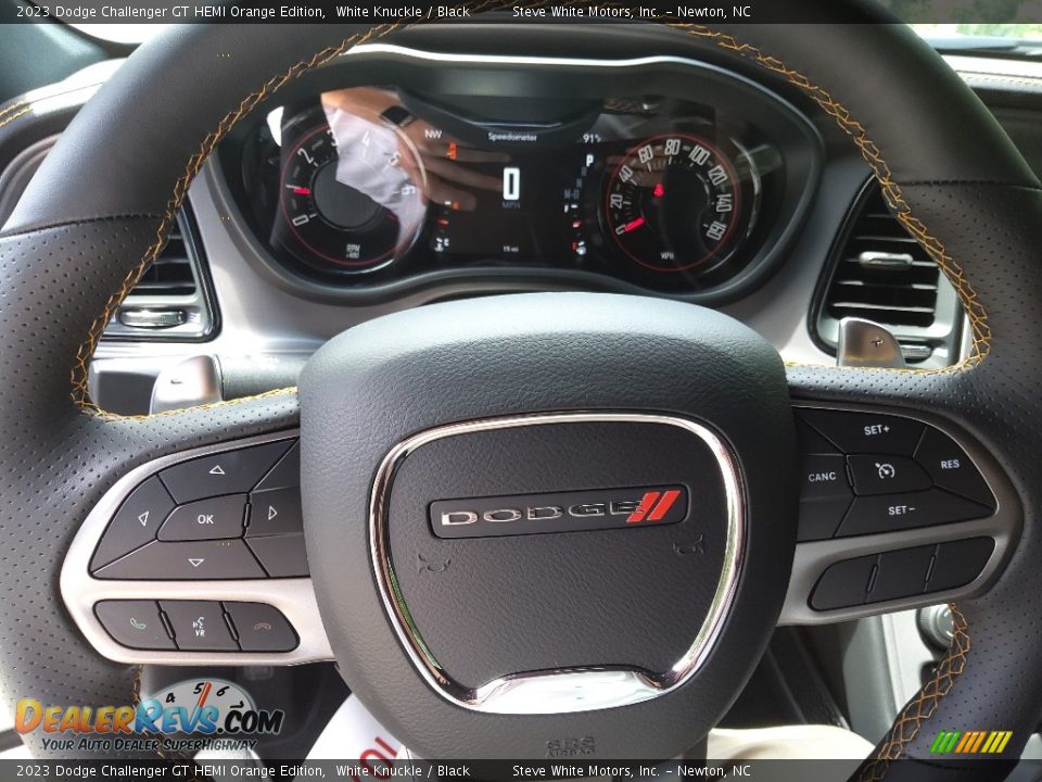 2023 Dodge Challenger GT HEMI Orange Edition Steering Wheel Photo #16