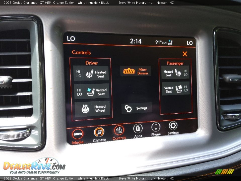 Controls of 2023 Dodge Challenger GT HEMI Orange Edition Photo #19
