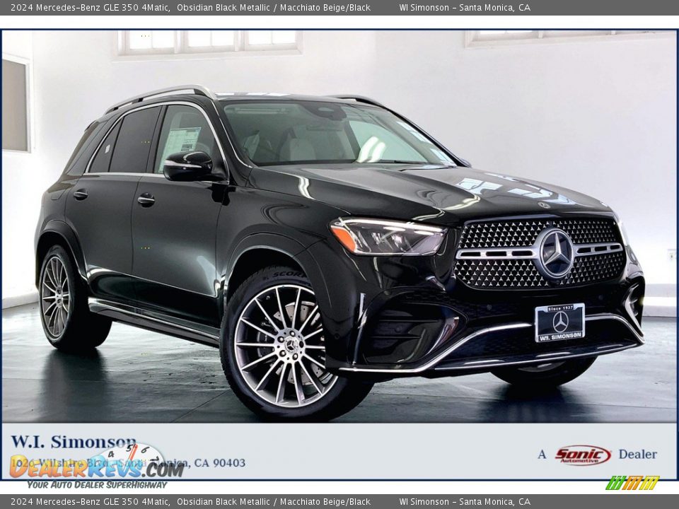 2024 Mercedes-Benz GLE 350 4Matic Obsidian Black Metallic / Macchiato Beige/Black Photo #1