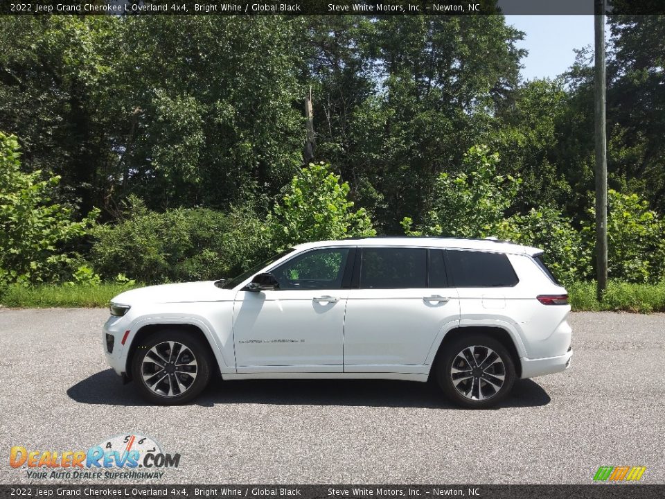 2022 Jeep Grand Cherokee L Overland 4x4 Bright White / Global Black Photo #1