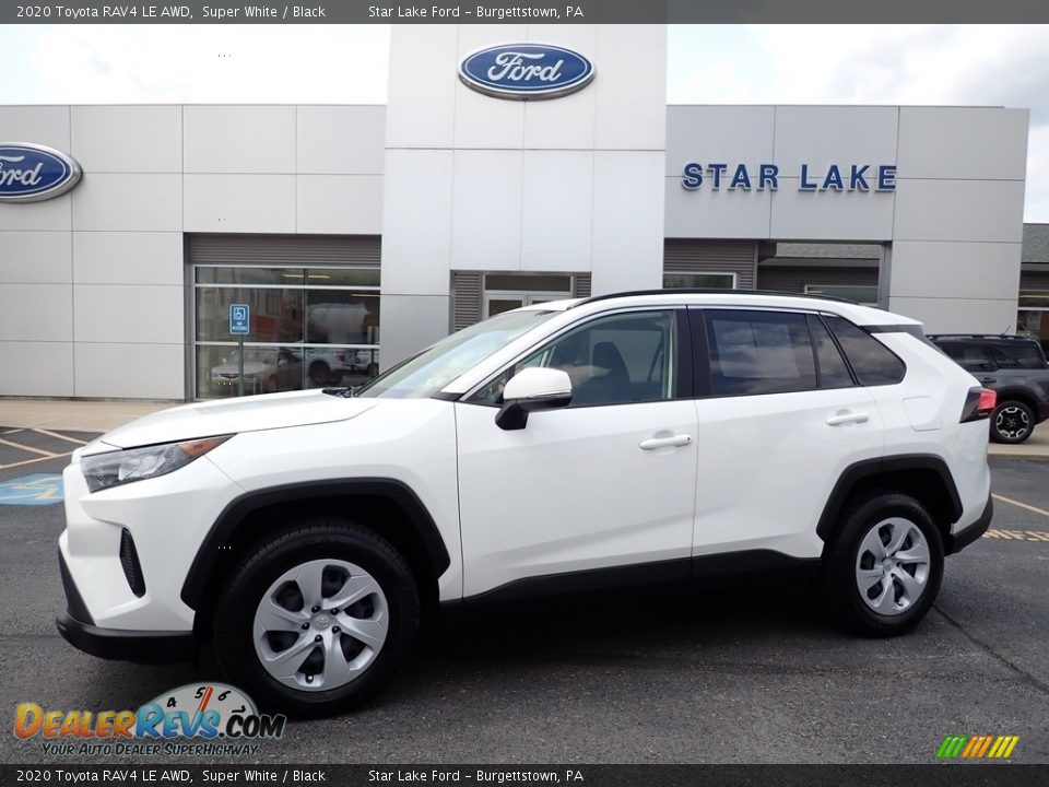 2020 Toyota RAV4 LE AWD Super White / Black Photo #1