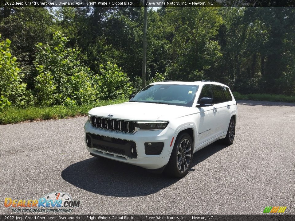 2022 Jeep Grand Cherokee L Overland 4x4 Bright White / Global Black Photo #2