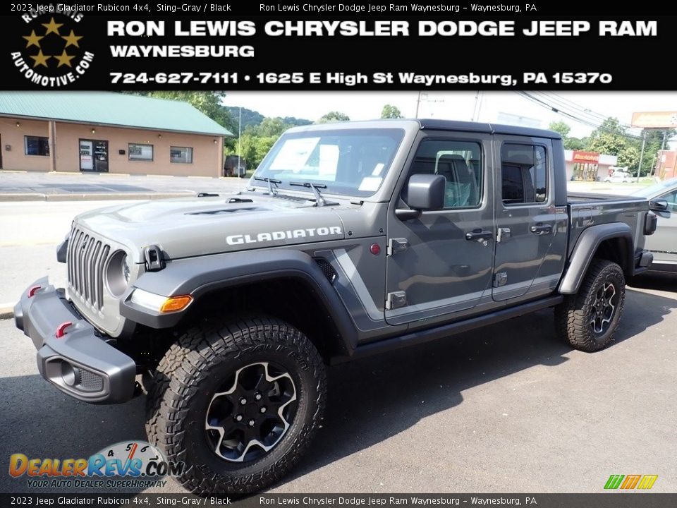 2023 Jeep Gladiator Rubicon 4x4 Sting-Gray / Black Photo #1