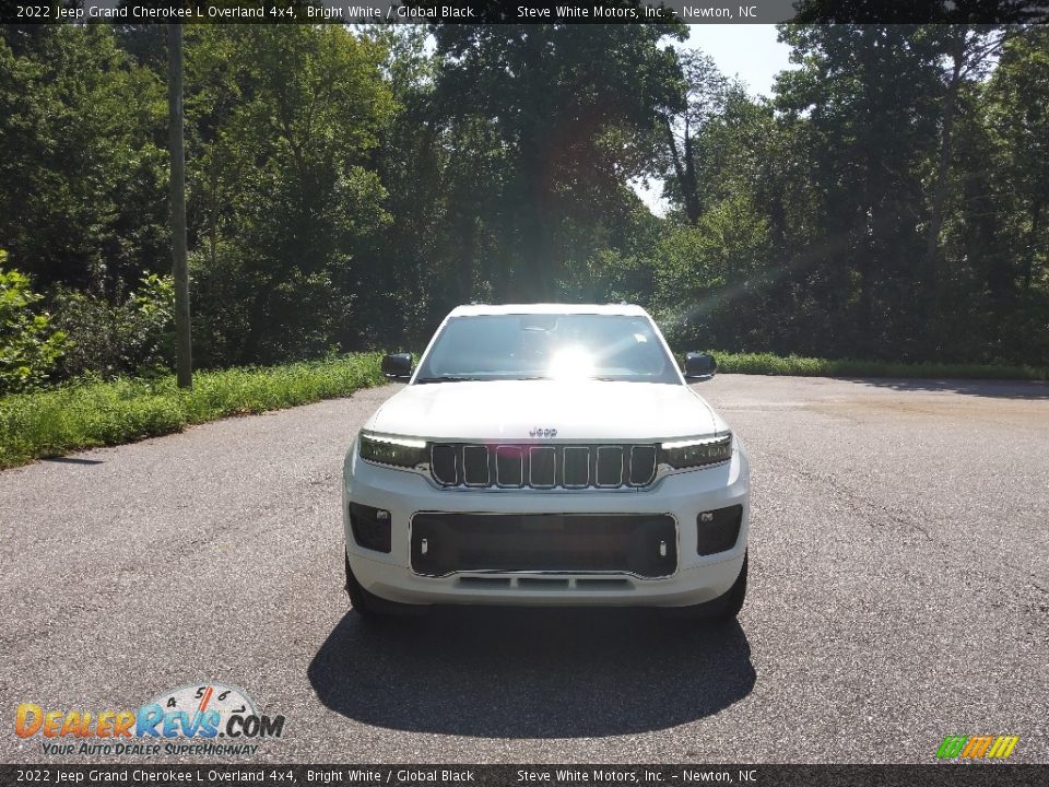 2022 Jeep Grand Cherokee L Overland 4x4 Bright White / Global Black Photo #3