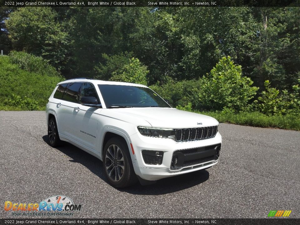 2022 Jeep Grand Cherokee L Overland 4x4 Bright White / Global Black Photo #4