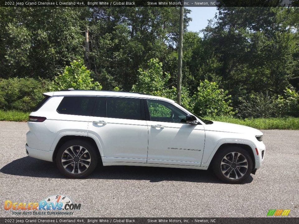 2022 Jeep Grand Cherokee L Overland 4x4 Bright White / Global Black Photo #5