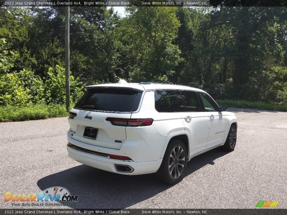 2022 Jeep Grand Cherokee L Overland 4x4 Bright White / Global Black Photo #6