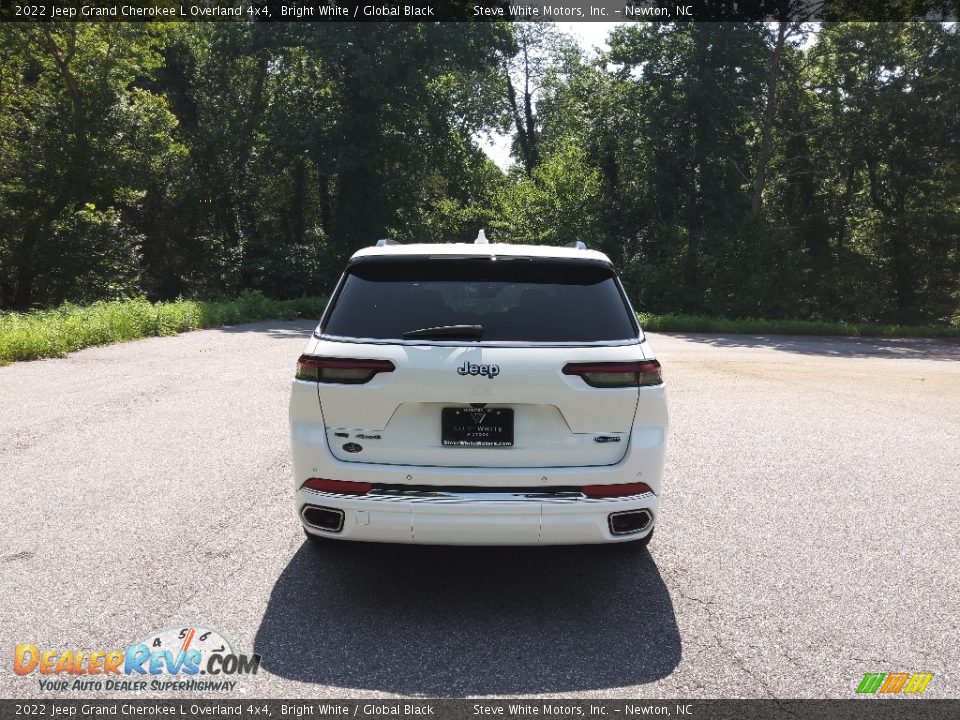 2022 Jeep Grand Cherokee L Overland 4x4 Bright White / Global Black Photo #7