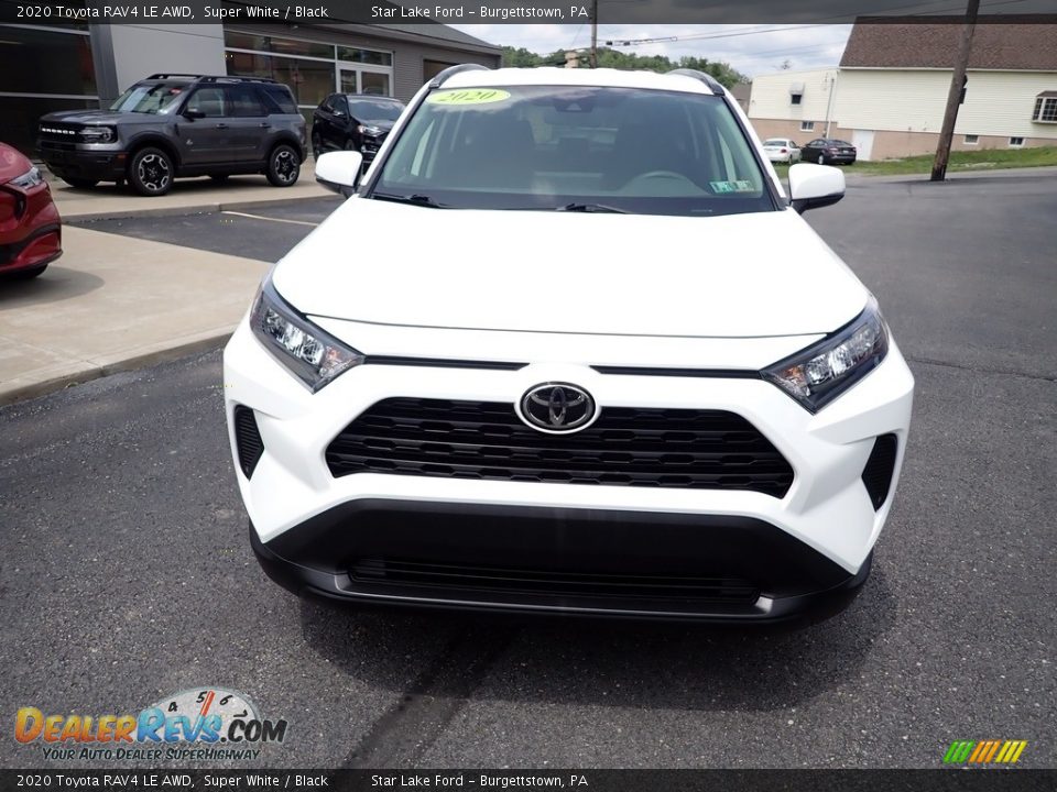 2020 Toyota RAV4 LE AWD Super White / Black Photo #8