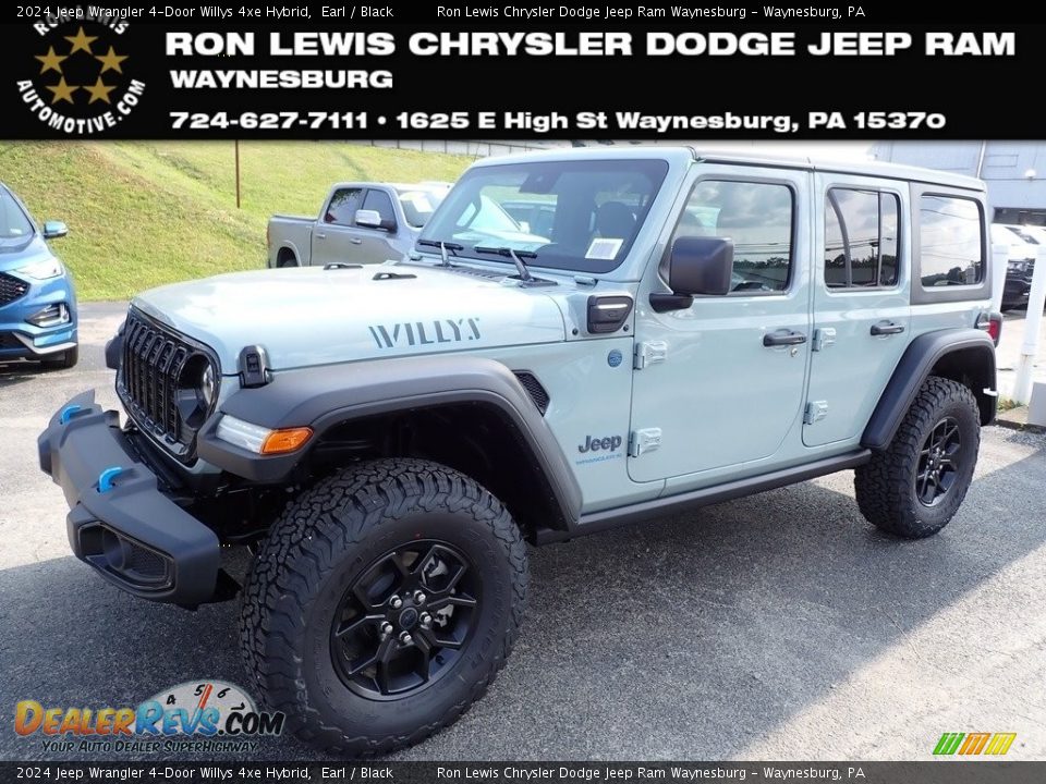 2024 Jeep Wrangler 4-Door Willys 4xe Hybrid Earl / Black Photo #1