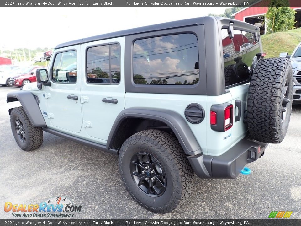 2024 Jeep Wrangler 4-Door Willys 4xe Hybrid Earl / Black Photo #3