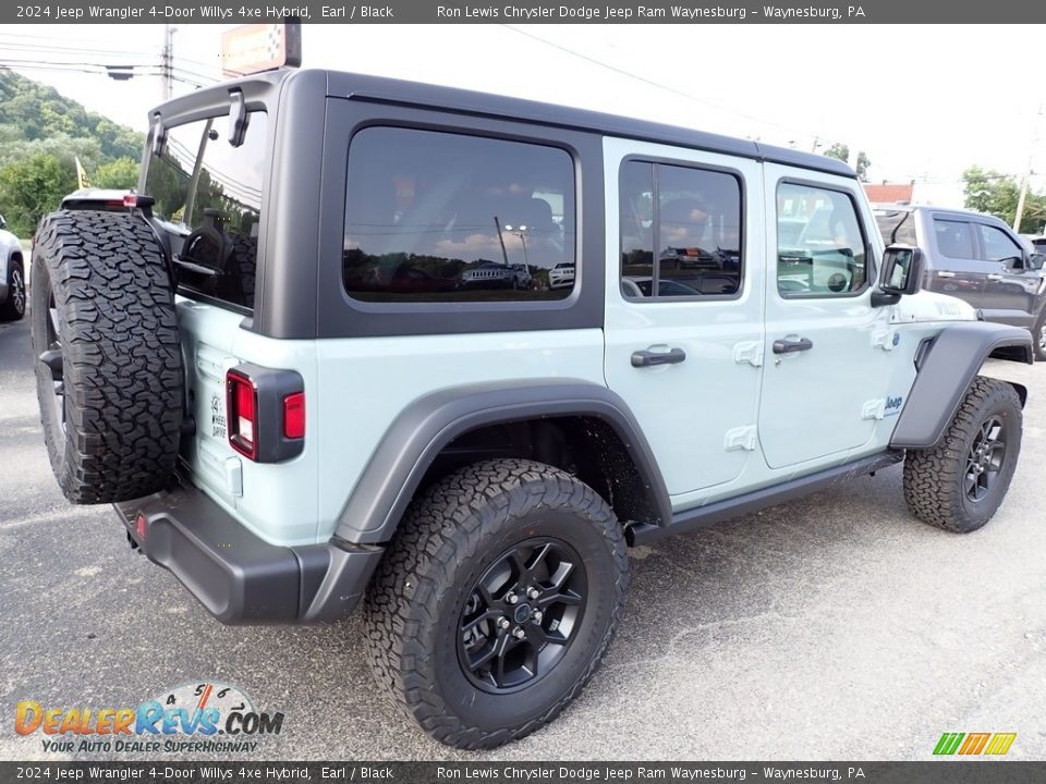 2024 Jeep Wrangler 4-Door Willys 4xe Hybrid Earl / Black Photo #6