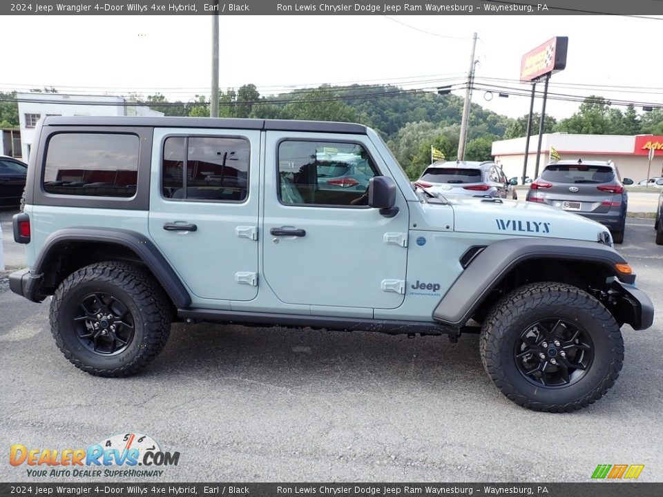 2024 Jeep Wrangler 4-Door Willys 4xe Hybrid Earl / Black Photo #7