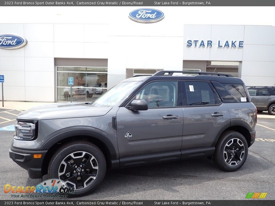 2023 Ford Bronco Sport Outer Banks 4x4 Carbonized Gray Metallic / Ebony/Roast Photo #1