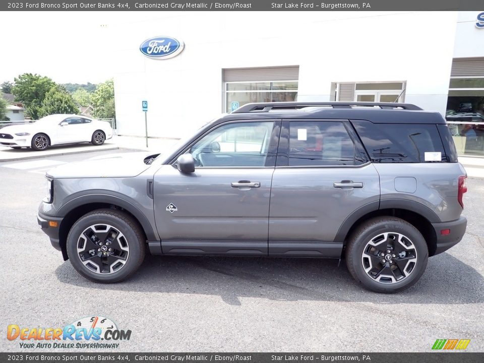 2023 Ford Bronco Sport Outer Banks 4x4 Carbonized Gray Metallic / Ebony/Roast Photo #2