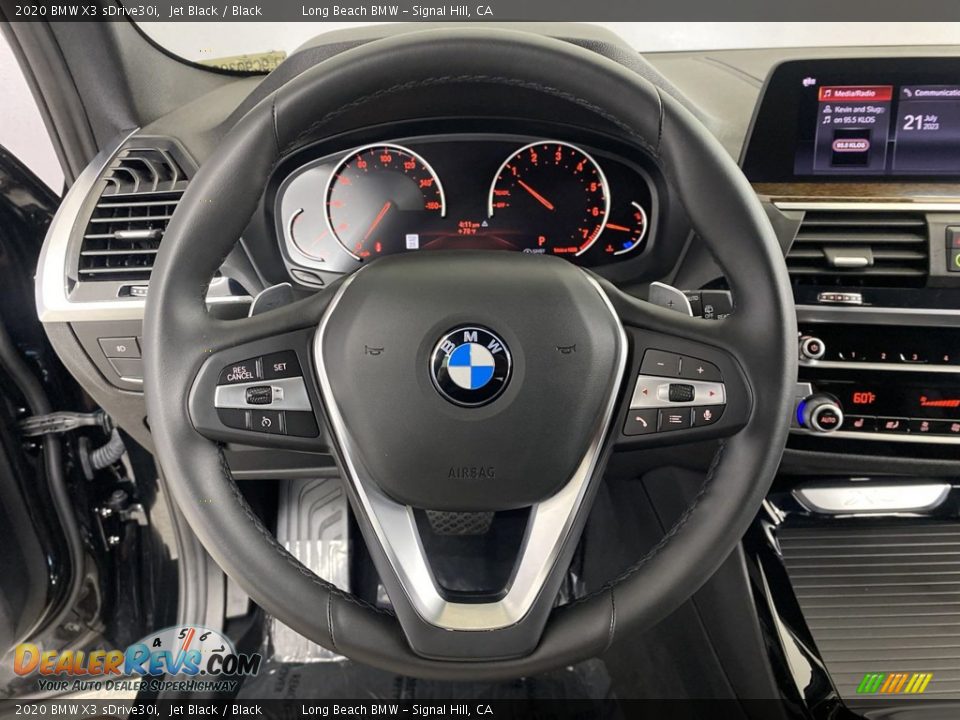 2020 BMW X3 sDrive30i Jet Black / Black Photo #17