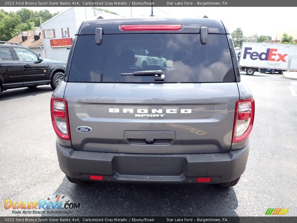 2023 Ford Bronco Sport Outer Banks 4x4 Carbonized Gray Metallic / Ebony/Roast Photo #4