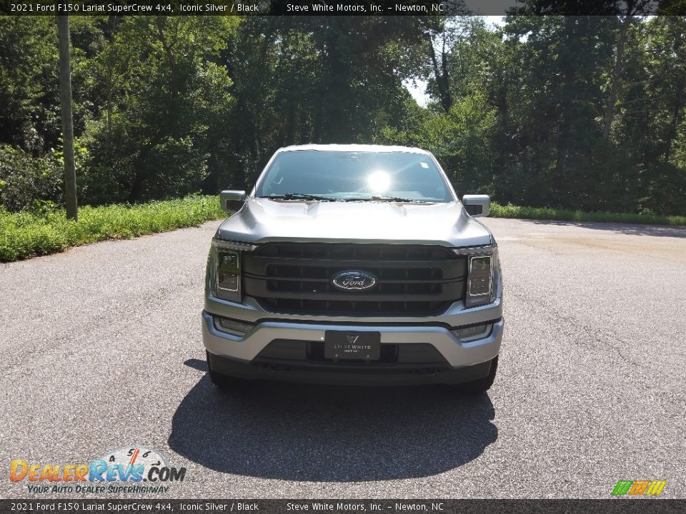 2021 Ford F150 Lariat SuperCrew 4x4 Iconic Silver / Black Photo #3