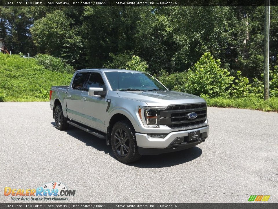 2021 Ford F150 Lariat SuperCrew 4x4 Iconic Silver / Black Photo #4