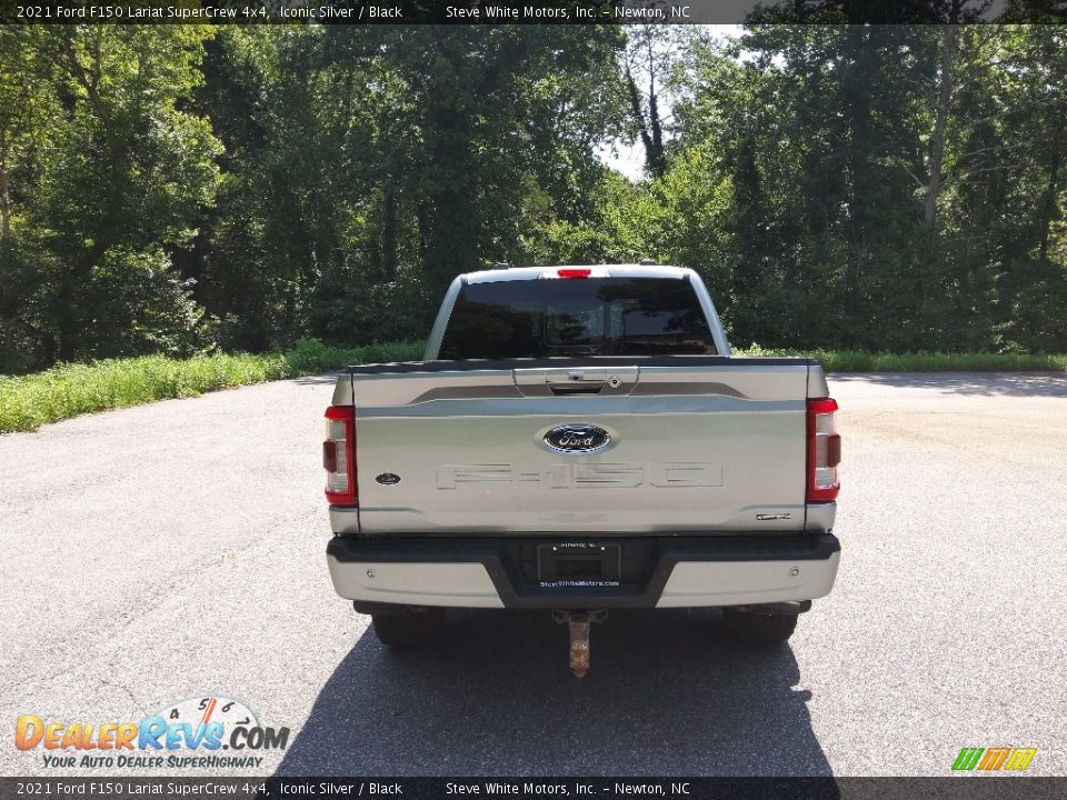 2021 Ford F150 Lariat SuperCrew 4x4 Iconic Silver / Black Photo #7