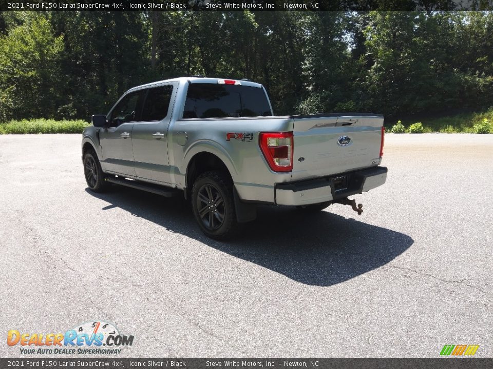 2021 Ford F150 Lariat SuperCrew 4x4 Iconic Silver / Black Photo #8