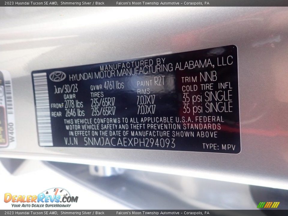 2023 Hyundai Tucson SE AWD Shimmering Silver / Black Photo #18