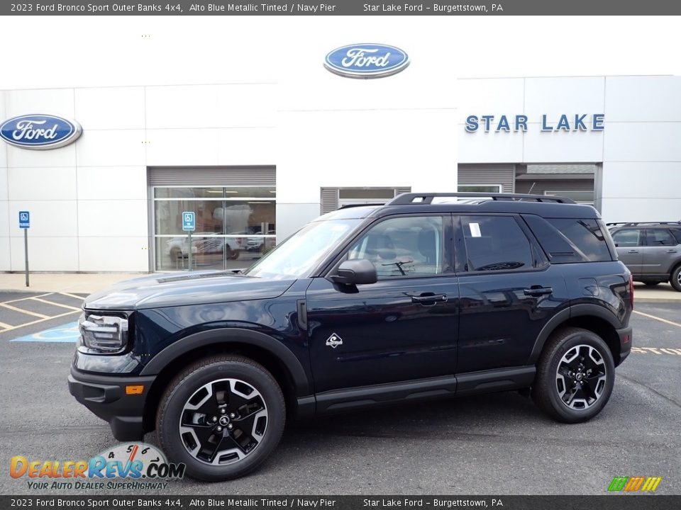 2023 Ford Bronco Sport Outer Banks 4x4 Alto Blue Metallic Tinted / Navy Pier Photo #1