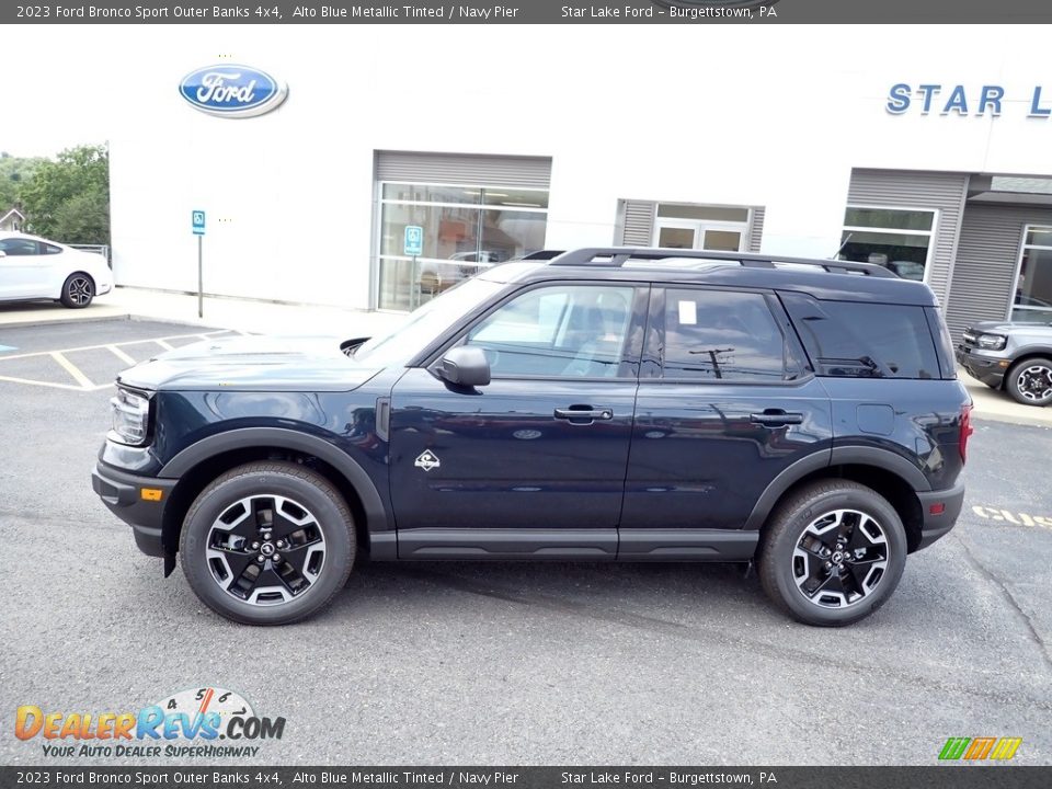 2023 Ford Bronco Sport Outer Banks 4x4 Alto Blue Metallic Tinted / Navy Pier Photo #2