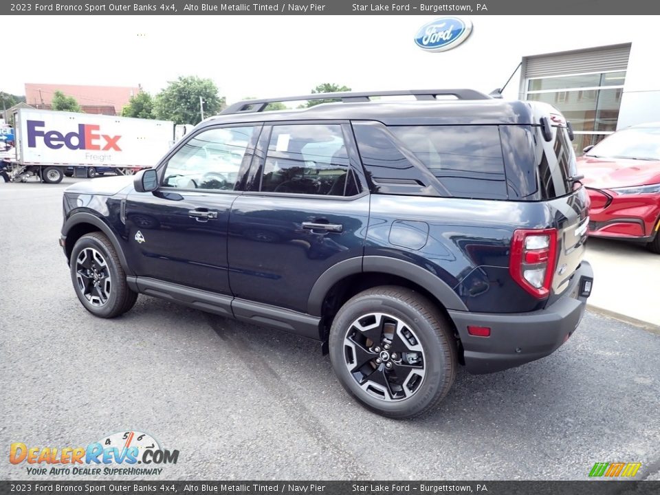 2023 Ford Bronco Sport Outer Banks 4x4 Alto Blue Metallic Tinted / Navy Pier Photo #3