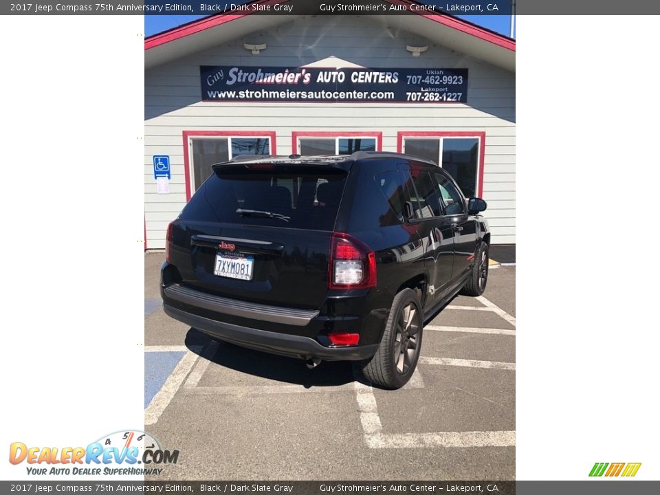 2017 Jeep Compass 75th Anniversary Edition Black / Dark Slate Gray Photo #6