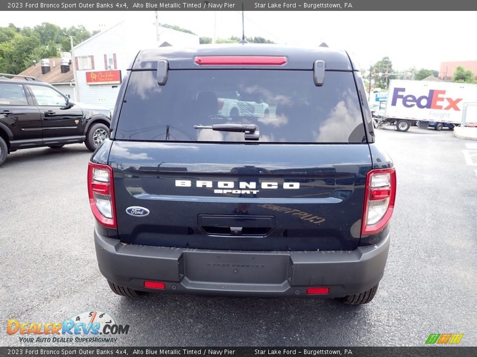 2023 Ford Bronco Sport Outer Banks 4x4 Alto Blue Metallic Tinted / Navy Pier Photo #4