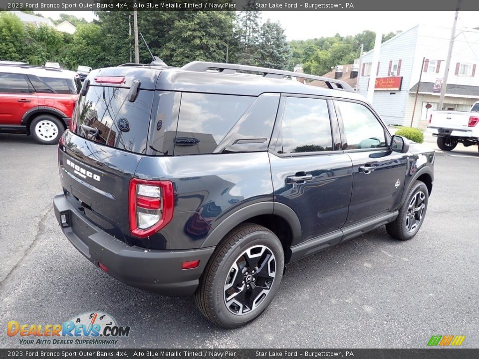 2023 Ford Bronco Sport Outer Banks 4x4 Alto Blue Metallic Tinted / Navy Pier Photo #5