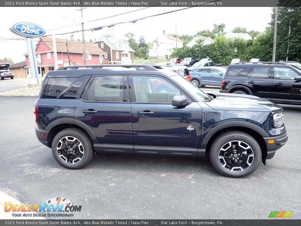 2023 Ford Bronco Sport Outer Banks 4x4 Alto Blue Metallic Tinted / Navy Pier Photo #6