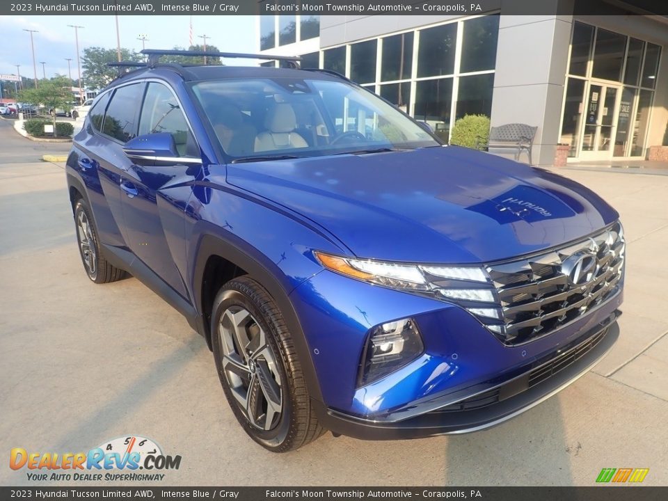 2023 Hyundai Tucson Limited AWD Intense Blue / Gray Photo #9