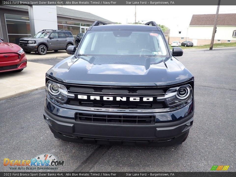 2023 Ford Bronco Sport Outer Banks 4x4 Alto Blue Metallic Tinted / Navy Pier Photo #8