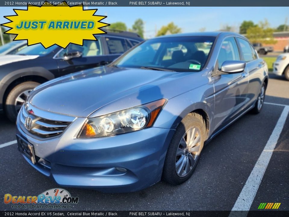 2012 Honda Accord EX V6 Sedan Celestial Blue Metallic / Black Photo #1