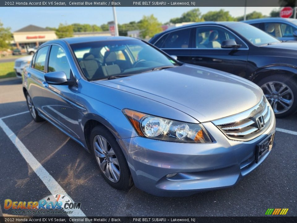 2012 Honda Accord EX V6 Sedan Celestial Blue Metallic / Black Photo #2