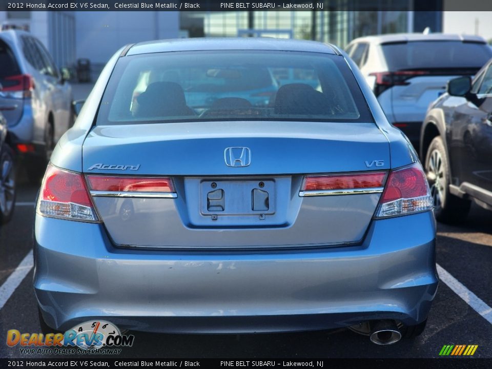 2012 Honda Accord EX V6 Sedan Celestial Blue Metallic / Black Photo #3