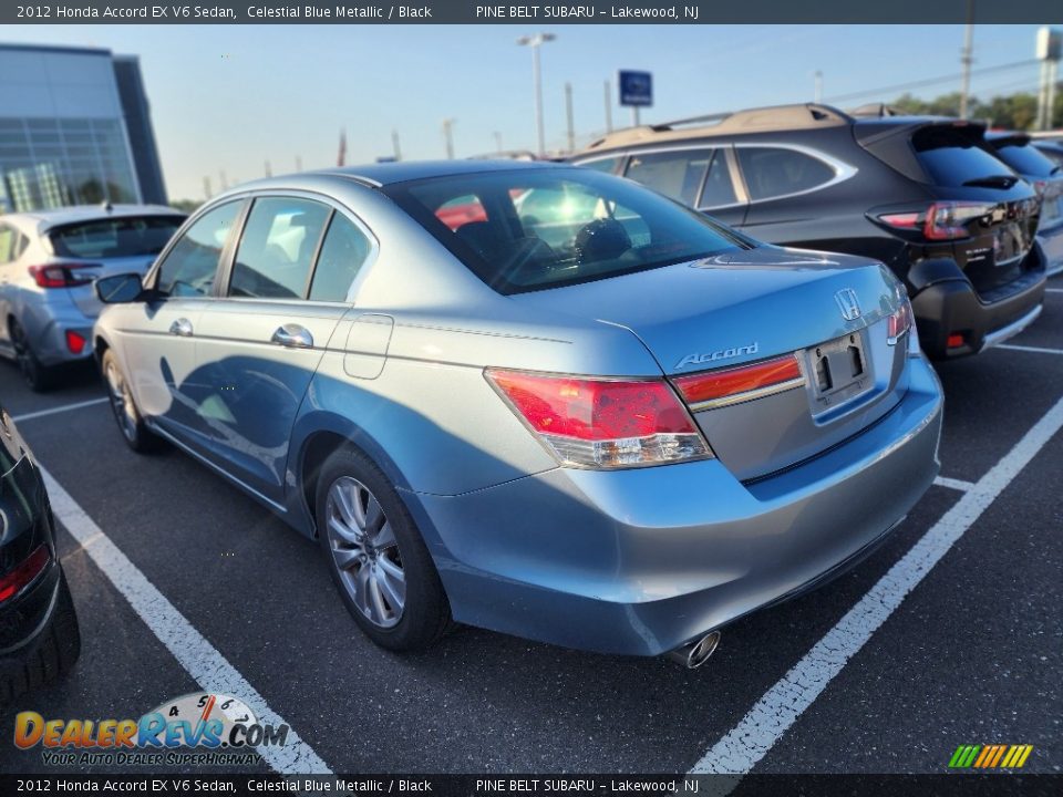 2012 Honda Accord EX V6 Sedan Celestial Blue Metallic / Black Photo #4