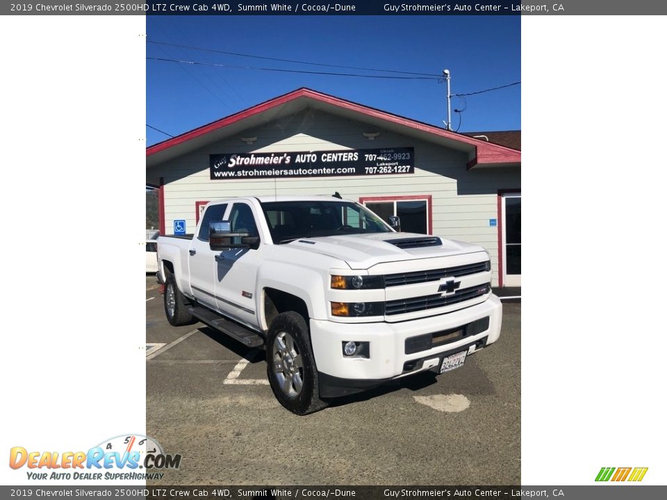 2019 Chevrolet Silverado 2500HD LTZ Crew Cab 4WD Summit White / Cocoa/­Dune Photo #1