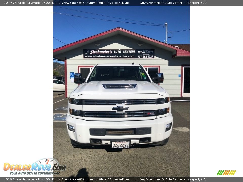 2019 Chevrolet Silverado 2500HD LTZ Crew Cab 4WD Summit White / Cocoa/­Dune Photo #2