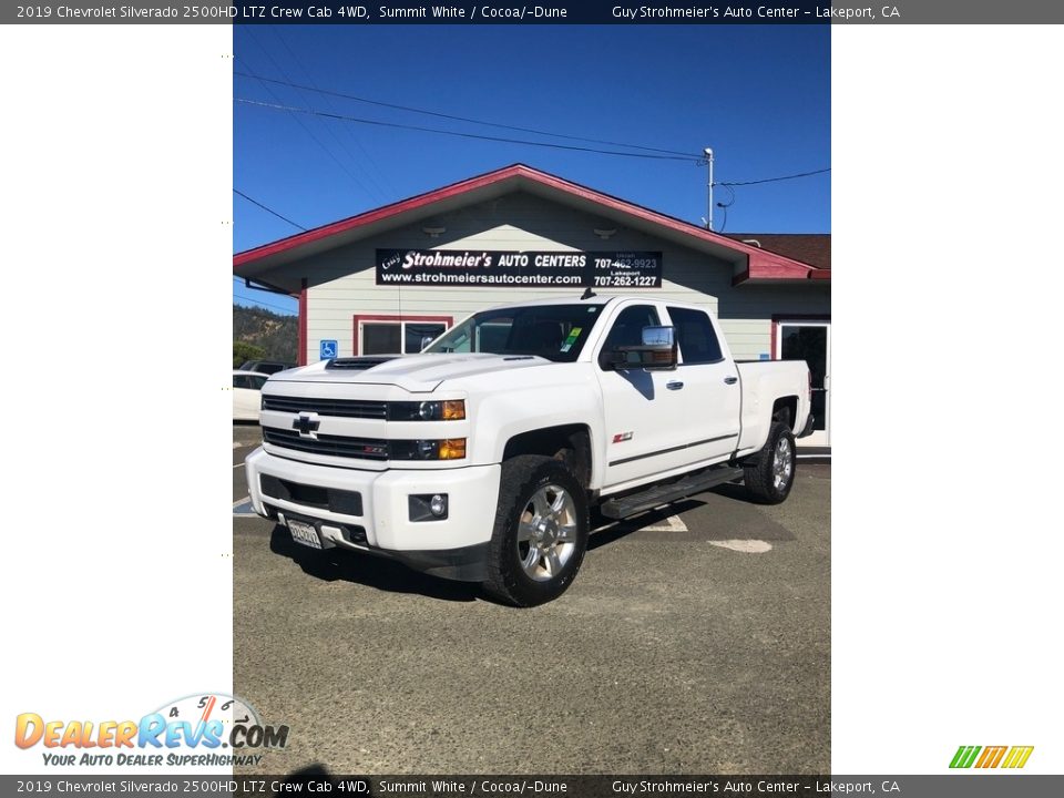 2019 Chevrolet Silverado 2500HD LTZ Crew Cab 4WD Summit White / Cocoa/­Dune Photo #3