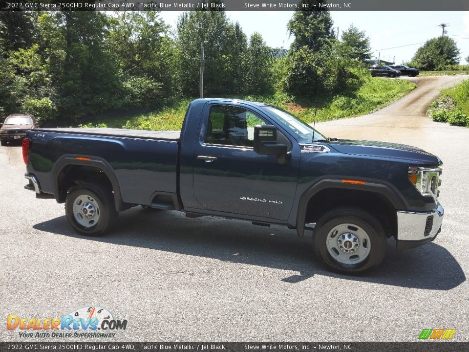 2022 GMC Sierra 2500HD Regular Cab 4WD Pacific Blue Metallic / Jet Black Photo #5