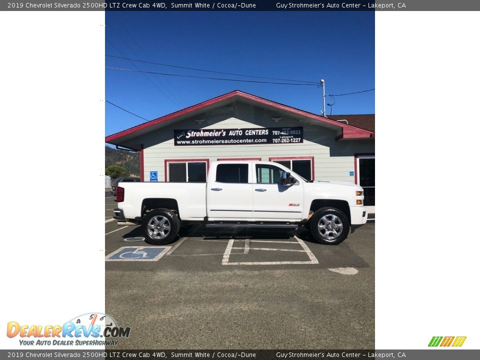 2019 Chevrolet Silverado 2500HD LTZ Crew Cab 4WD Summit White / Cocoa/­Dune Photo #4