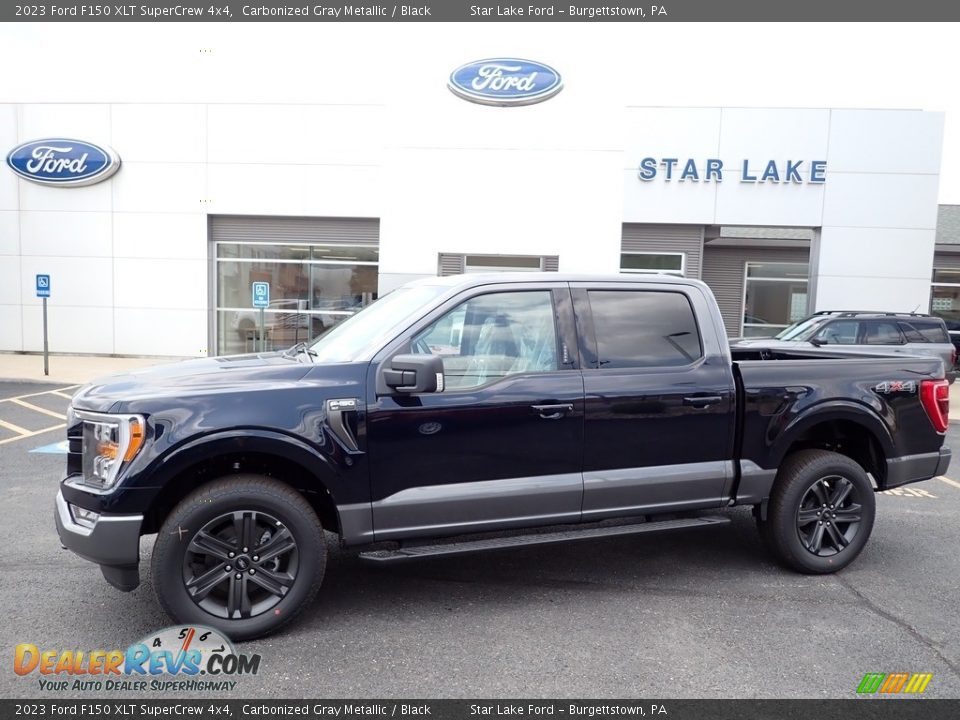 2023 Ford F150 XLT SuperCrew 4x4 Carbonized Gray Metallic / Black Photo #1