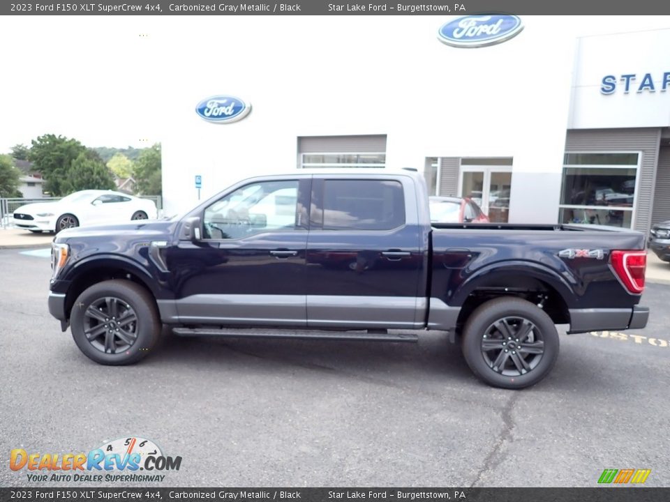 2023 Ford F150 XLT SuperCrew 4x4 Carbonized Gray Metallic / Black Photo #2