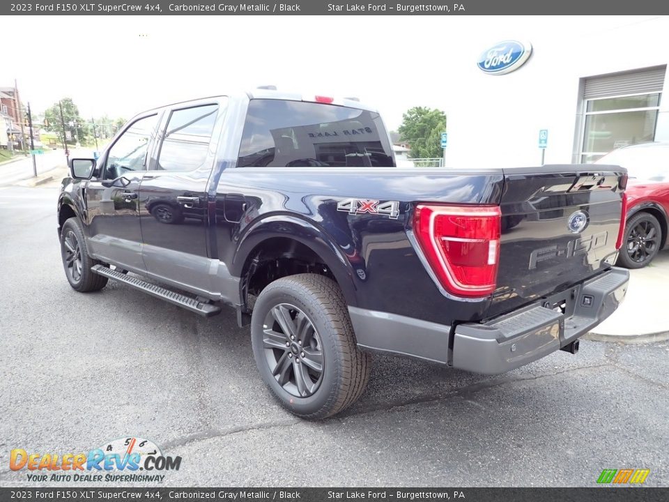 2023 Ford F150 XLT SuperCrew 4x4 Carbonized Gray Metallic / Black Photo #3